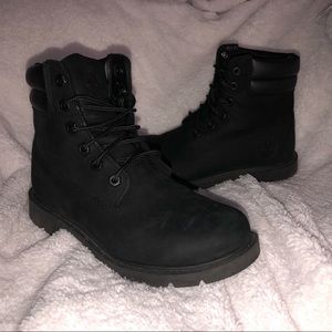 Black Timberland boots